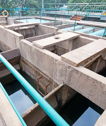 planta de tratamiento de aguas residuales