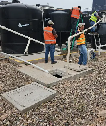 planta de tratamiento de aguas residuales
